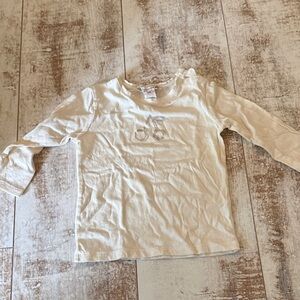 Bonpoint Cream Long Sleeve Kids Shirt